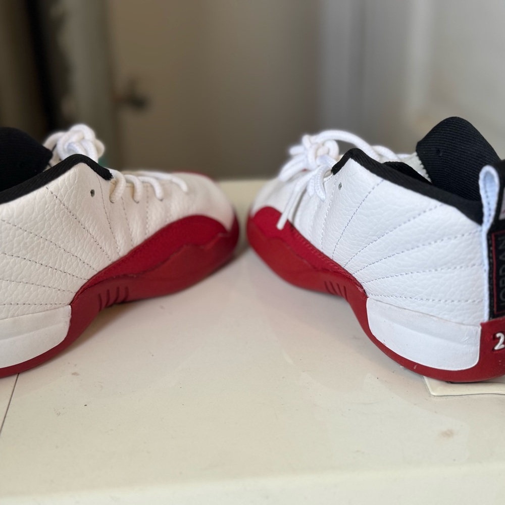 Jordan Retro Red and White Sneakers - Picture 3 of 6